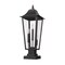Z-Lite Gannon 3 Light Outdoor Pier Mounted Fixture, 10in. W x 27.75in. H, Black 5008PHBS-SQPM-BK - alternate 2
